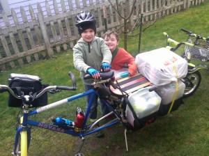 Xtracycle returning from a bike picnic