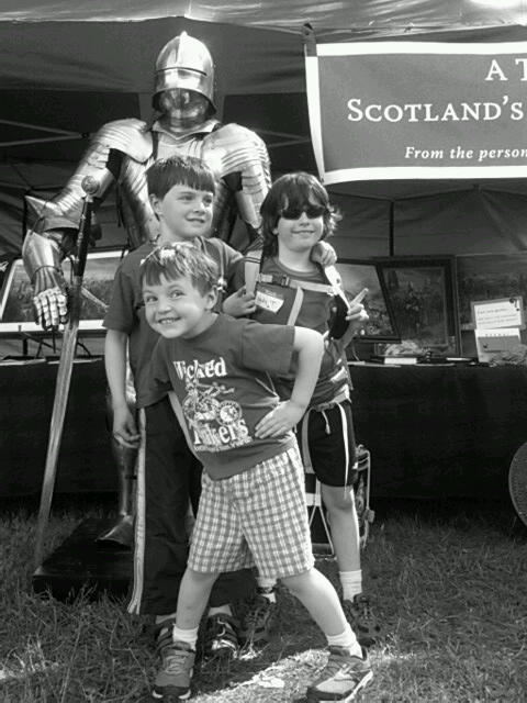 the boys loved the information booth