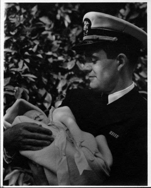 Here’s Chang in uniform (Navy) in 1943, first week in November (Grampa Bob was 3 weeks old).